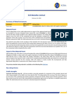 SLR Metaliks Limited: Summary of Rated Instrument