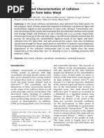 Extraction and Characterization of Cellulose Nanowhiskers From Balsa Wood