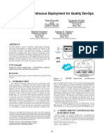 Model-Driven Continuous Deployment For Quality Devops: Matej Arta C Tadej Borovšak Elisabetta Di Nitto