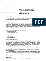 Vulnerability Analysis