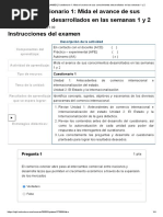 Examen - (AAB01) Cuestionario 1 - Mida El Avance de Sus Conocimientos Desarrollados en Las Semanas 1 y 2