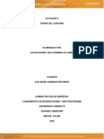 Actividad 5. Teoria Del Consumo Economía