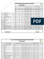 10-Igcse Caie Examinations March 2022 Series Time Table