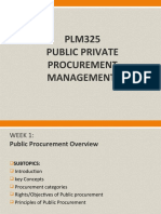 PLM 325public Private Procurement