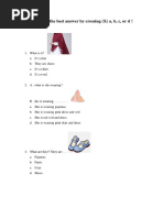 Soal English Persiapan PTS