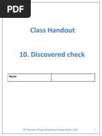 Class Handout: © Premier Chess Academy Corporation, USA