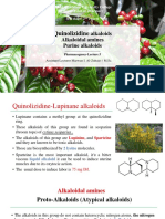 Quinolizidine: Alkaloids Alkaloidal Amines Purine Alkaloids