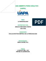 Tarea 2 de Evaluacion Psicometrica de La Personalidad