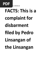 Linsangan v. Tolentino, 598 SCRA 133