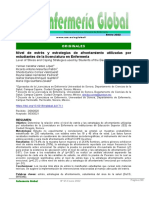 Nivel de Estrés y Estrategias de Afrontamiento Utilizadas Por Estudiantes de La Licenciatura en Enfermería