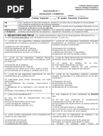 Prueba Ciencias Naturales 7° Básico