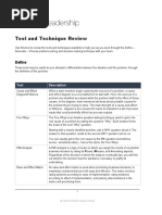 Tools and Techniques For Problem Solving