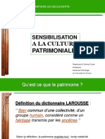 Cours de Sensibilisation Au Patrimoine