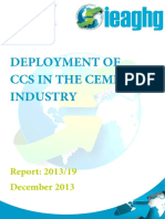 Deployment of CCS in The Cement Industry