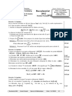 Baccalauréat 2012: Session Normale