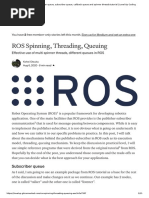 ROS Spinning, Threading, Queuing: Effective Use of Multi Spinner Threads, Different Queues in ROS