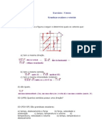 Exercícios de Vetores