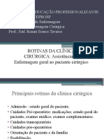 Rotinas Da Clinica Cirurgiaca Assistência de Enfermagem Geral Ao Paciente Cirúrgico