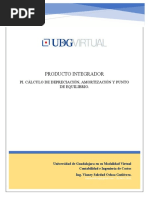 3.3 Calculo de Despreciación, Amortización y Punto de Equilibrio