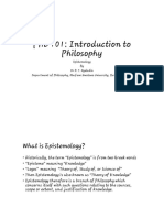 PHL 101: Introduction To Philosophy