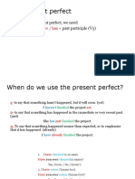 Present Perfect and Present Continous