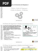 2.2 Cálculo y Diseño de Engranajes - Esfuerzos - Problemas