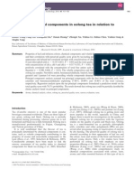 Analysis of Chemical Components in Oolong Tea