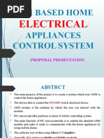 GSM Based Home ELECTRICAL Equipment Control System