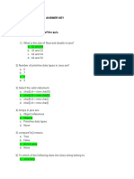 Have A Cup of Java - Answer Key Hey Geek, Here Is The Answer Key of The Quiz