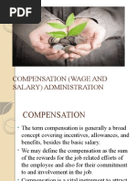 Compensation (Wage and Salary) Administration