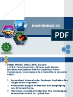 Komunikasi K3, Investigasi Kec, ERP