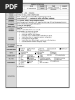 Daily Lesson Plan: Week DAY Date Class Time Subject