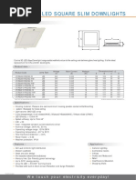 Led Square Slim Downlights: We Touch Your Electricity Everyday!