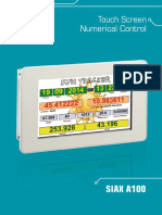 Touch Screen Numerical Control: SIAX A100