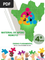 4 Ano - Atividades de Apoio Remoto - 01 A 12 de Novembro de 2021