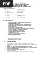 Programacion Psicomotricidad 5 Años