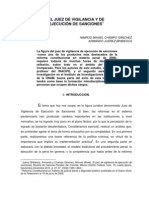 El Juez de Vigilancia y de Ejecucion de Sanciones Penales