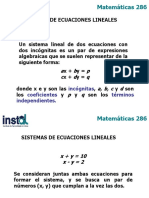 Sistemas de Ecuaciones Lineales