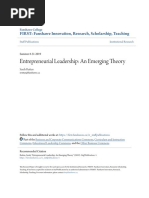 Entrepreneurial Leadership - An Emerging Theory