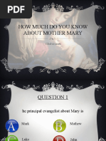 Mother Mary Quiz