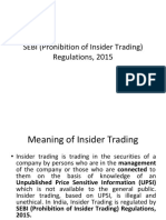 SEBI (Prohibition of Insider Trading) Regulations, 2015