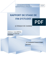 Rapport de Stage Risque de Change