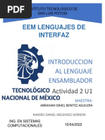 Eem Lenguajes de Interfaz: Introduccion Al Lenguaje Ensamblador