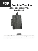 GPS Vehicle Tracker: (GPS+GSM+SMS/GPRS) User Manual