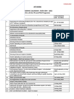 Jiit Noida Academic Calendar: Even Sem - 2022 (For All Ug, PG and PHD Programs)