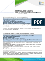 Guía para El Desarrollo Del Componente Práctico - Fase 8 - Desarrollo Componente Práctico (Salida de Campo)