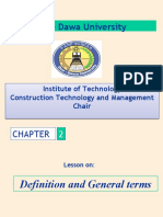 Dire Dawa University: Institute of Technology Construction Technology and Management Chair