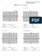 Sin 2 1 Cos 2: Graphing Sine and Cosine Worksheet #1 Fill in The Blanks and Graph