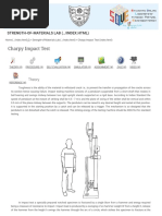 Charpy Impact Test: Strength-Of-Materials Lab (../index - HTML)