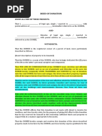 Deed of Donation Template